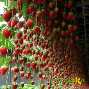 Клубника ампельная Анастасия купить по цене от 370р. в интернет-магазине «Посадика» с доставкой почтой в в Сорочинске и по всей России – [изображение №1].